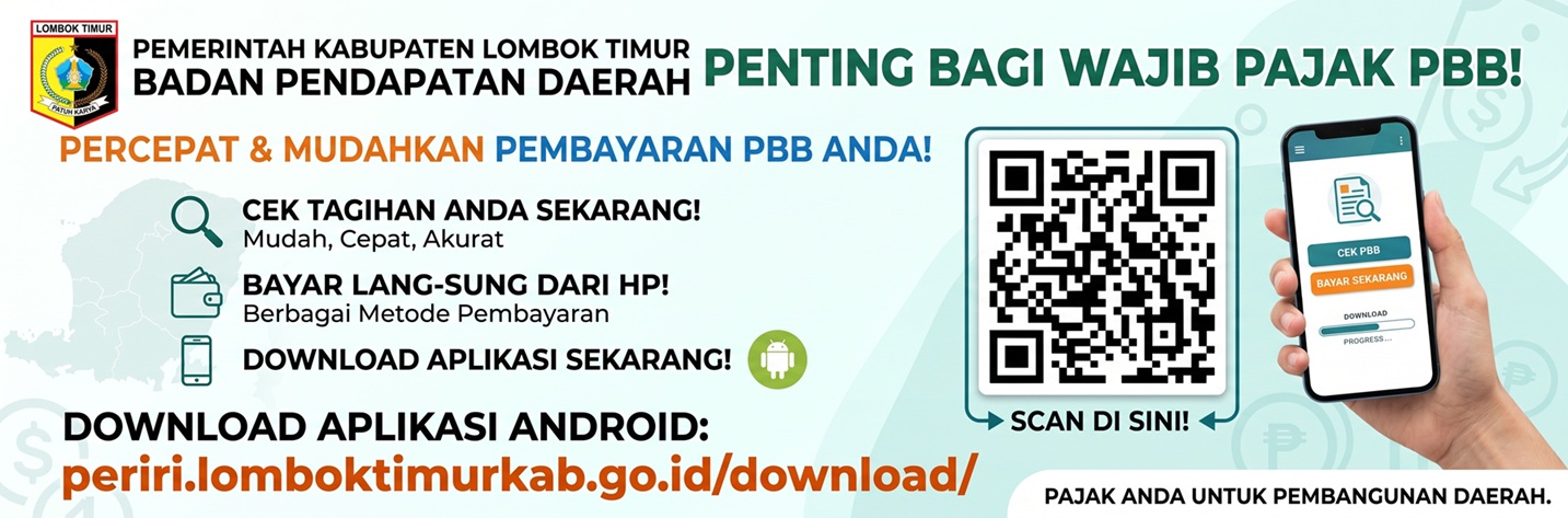 Himbauan Download Aplikasi PBB Lombok Timur